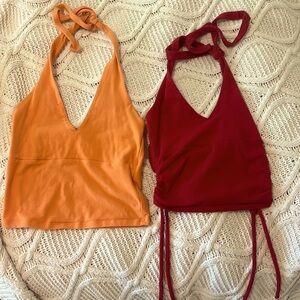 Two Hollister Tank Halters